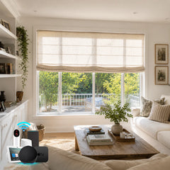Linen Roman Shades