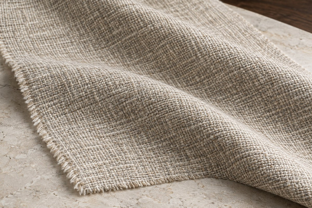 Generated Coarse weave texture study; not an actual product swatch