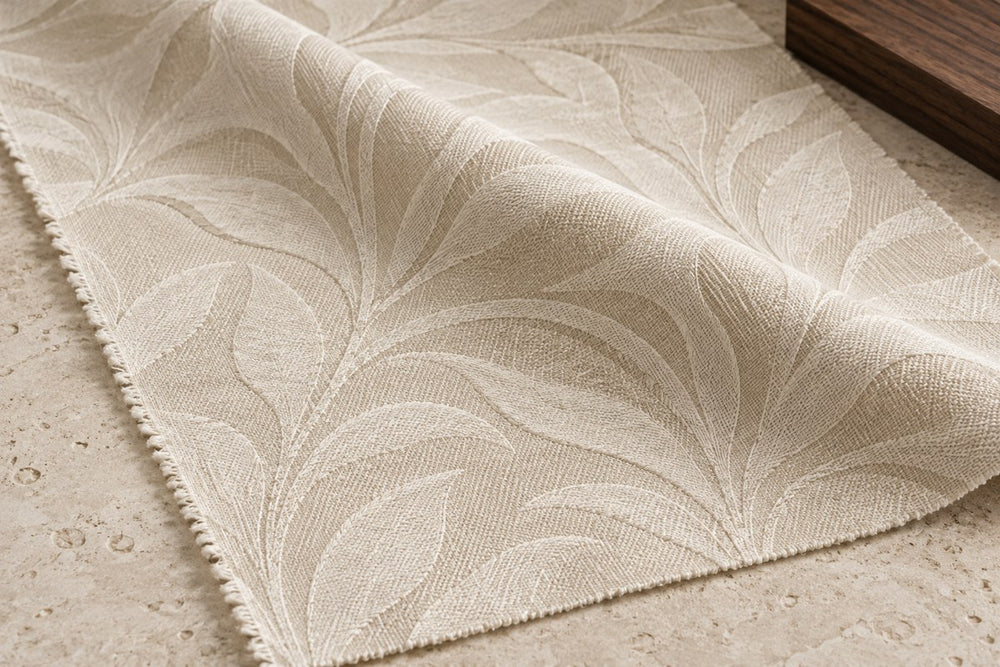 Generated Jacquard weave texture study; not an actual product swatch